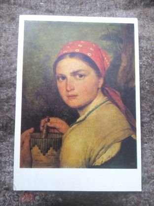 Венецианов девушка с Бураком