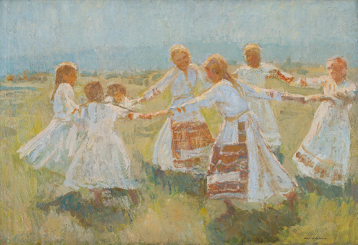 Танцующая баба картина русский музей