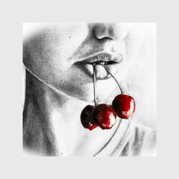 Девушка с вишенками картина