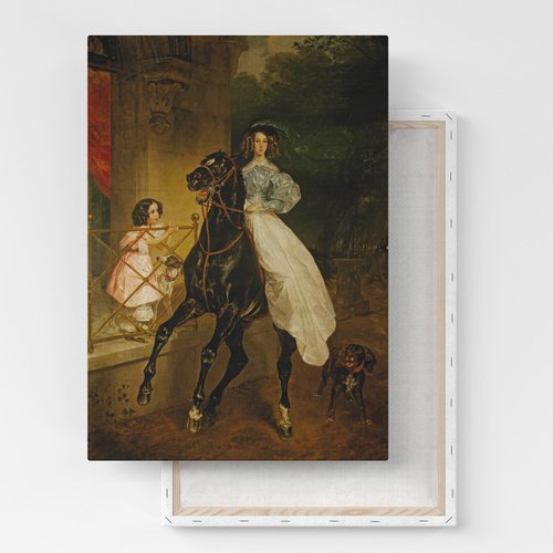 Всадница Брюллов Третьяковская галерея