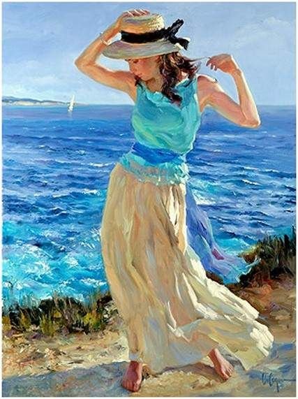 "Женщины у моря" Сергей Виноградов 1915