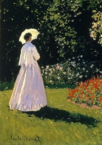 Клод Моне «дама в саду сент-адресс» (1867)