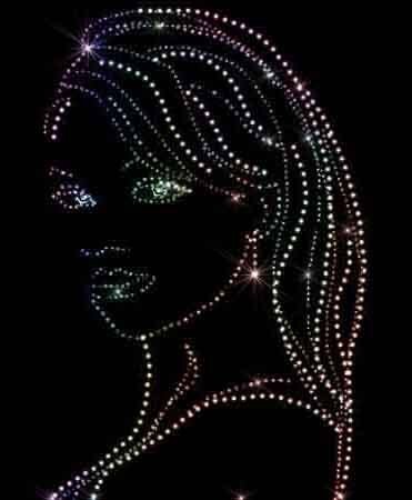 Картины из страз девушки