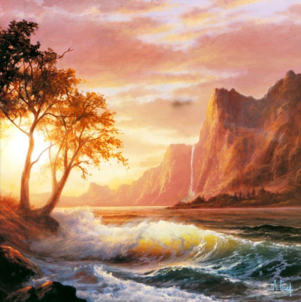 Картины горы акрилом Боба Росса