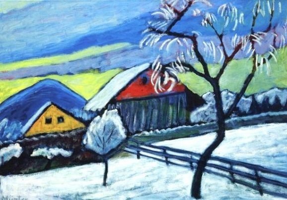 Василий Кандинский картины Мурнау