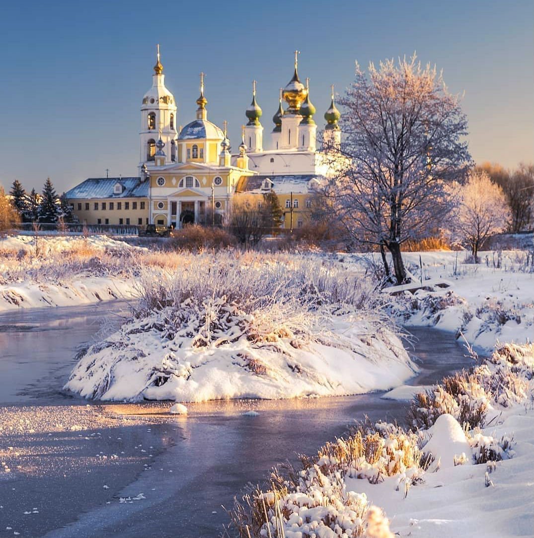 Зимний пейзаж Церковь Павловский Посад