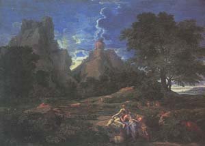 Никола Пуссен пейзаж с Полифемом 1649