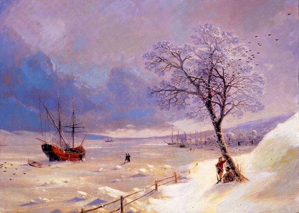 Евгений Гарин художник зима