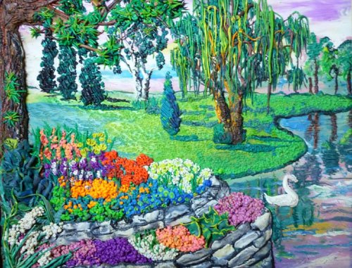 Пейзаж пластилином