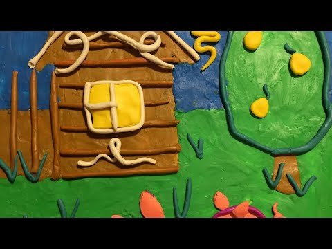 Технология 2 класс пейзаж деревня из пластилина