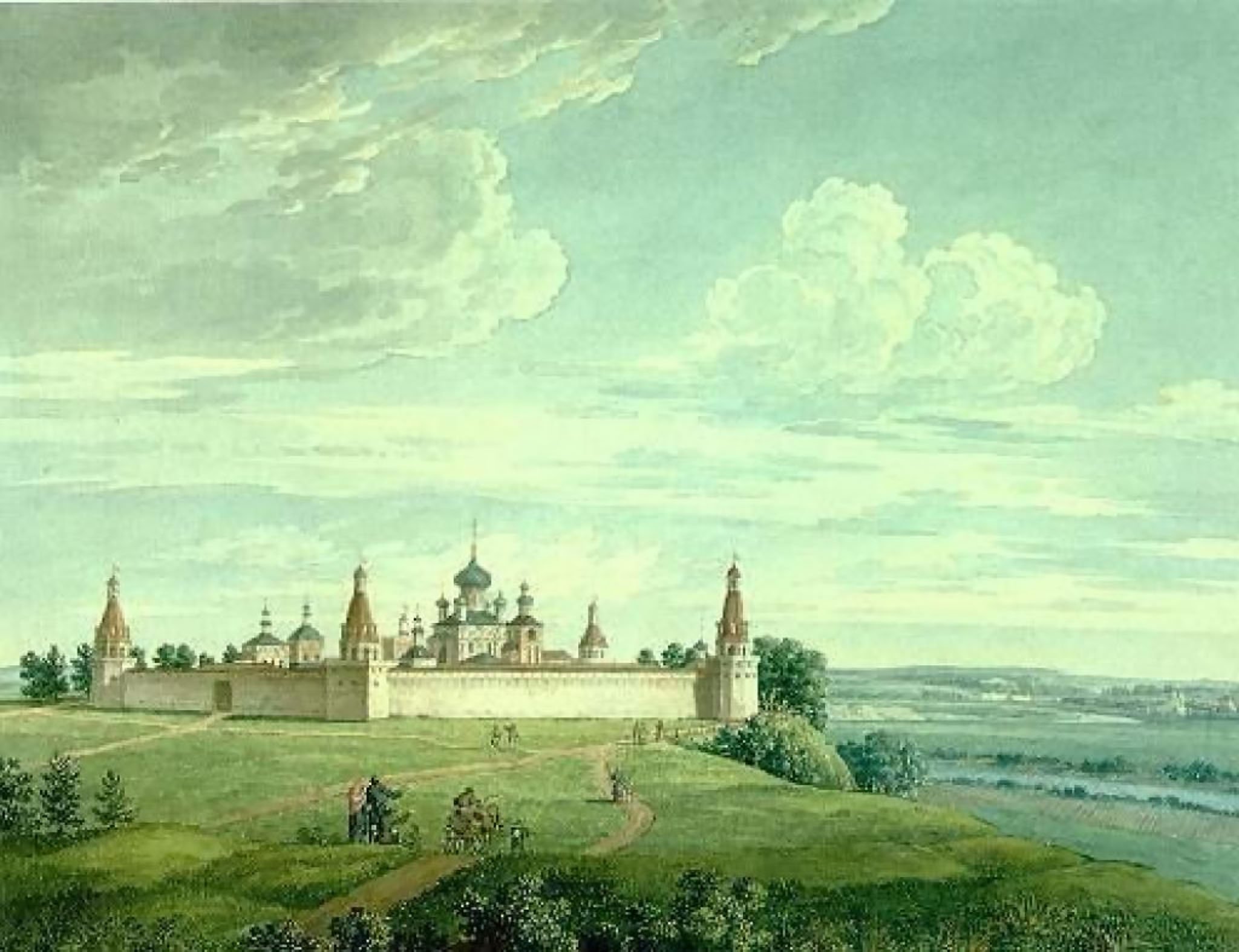 Симонов монастырь 18 век Москва