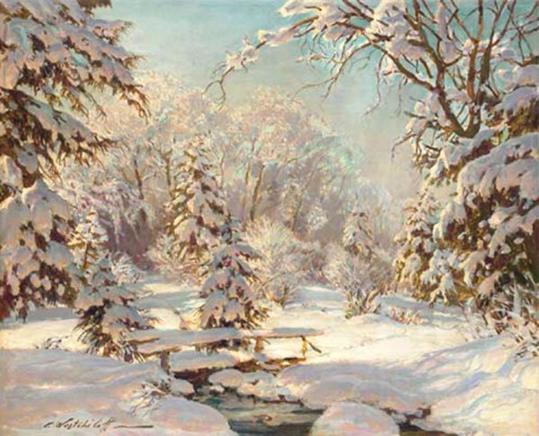 Вещилов Константин Александрович зимний пейзаж