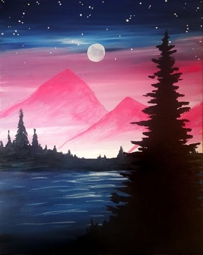 Пейзажи гуашью легкие и красивые