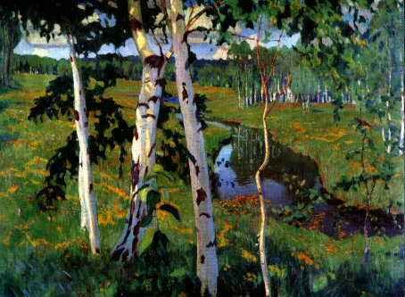 Рылов Аркадий Александрович пейзаж с рекой