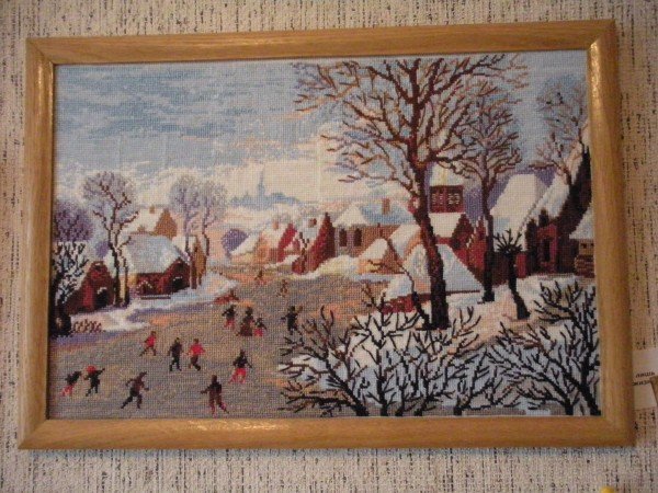 Зимний пейзаж кошки Теняково