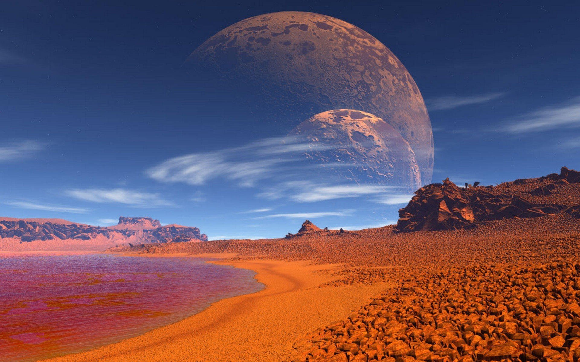 Красивые пейзажи Марса