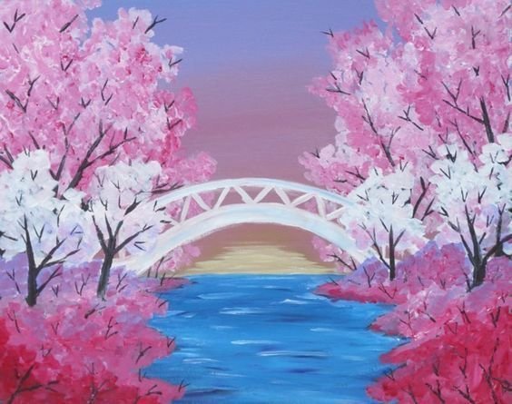 Правополушарное рисование Весна