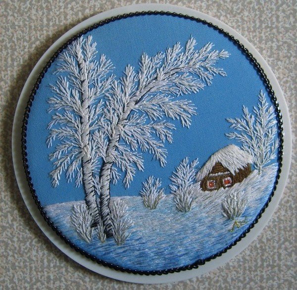 Сахаров зимние горы мастихином