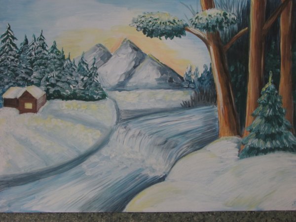 Детские рисунки на зимнюю тему