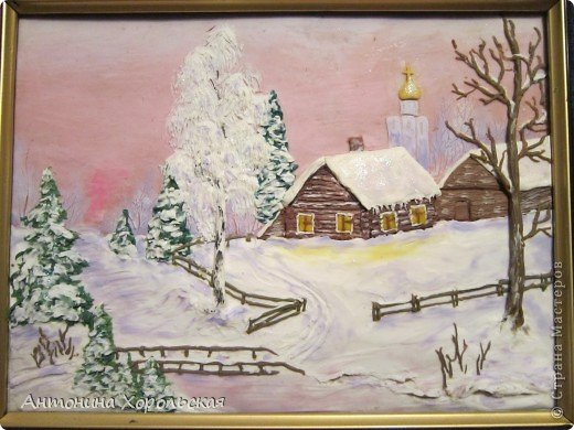 Лепка на тему зима