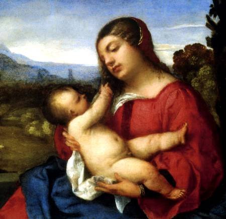 Джорджоне Мадонна с младенцем и святыми