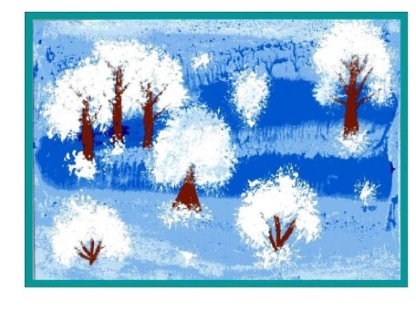 Зимний пейзаж с ребенком (49 фото)