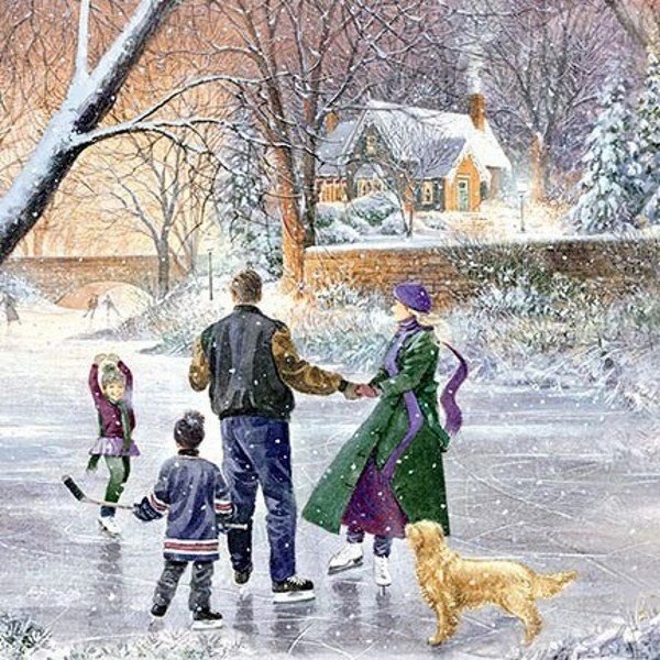 Детские зимние иллюстрации