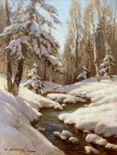 Вещилов Константин Александрович зимний пейзаж