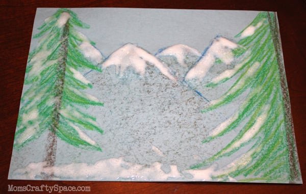 Зимний пейзаж украшенный солью (50 фото)