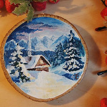 Спилы роспись зима