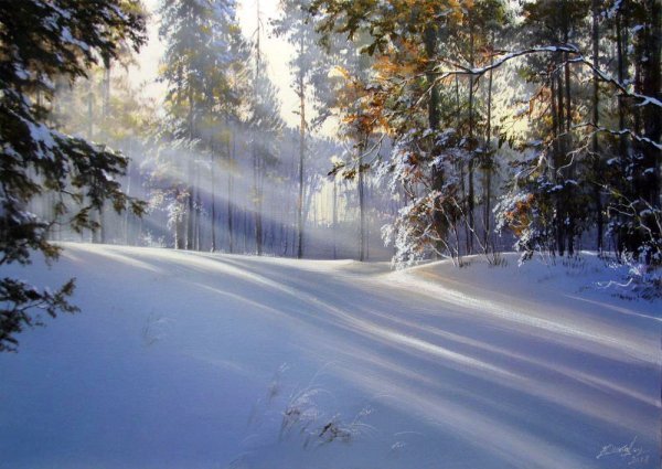Белорусский художник-пейзажист Юшкевич Виктор Николаевич