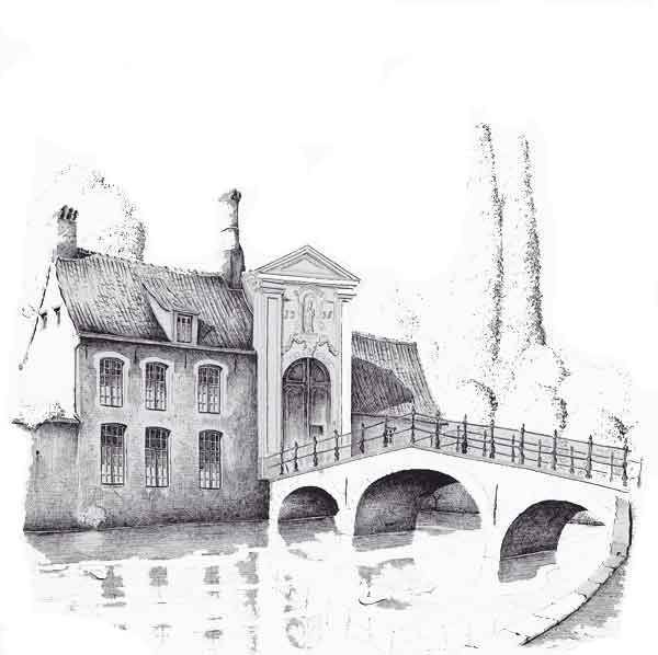 Архитектура Бельгии карандашом