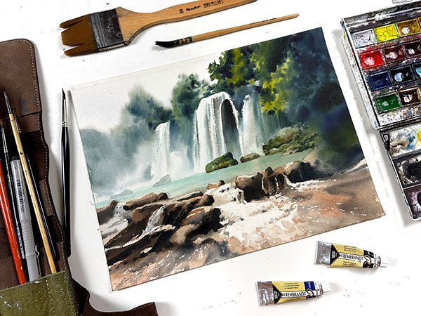 Пейзажи для рисования маркерами