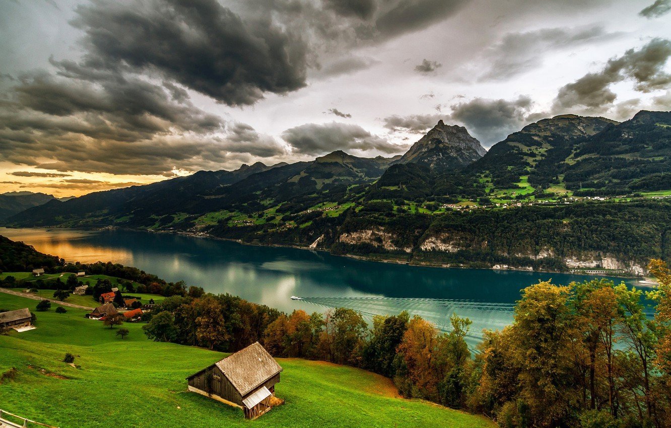 Озеро Шапор Швейцария