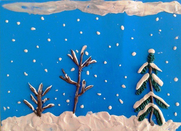 Зимняя аппликация