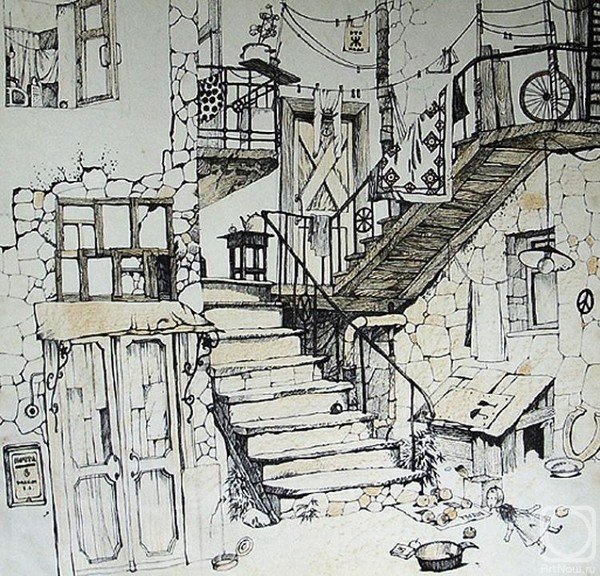 Зарисовки двориков