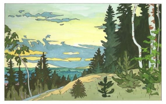 Иван Яковлевич Билибин пейзаж Крым