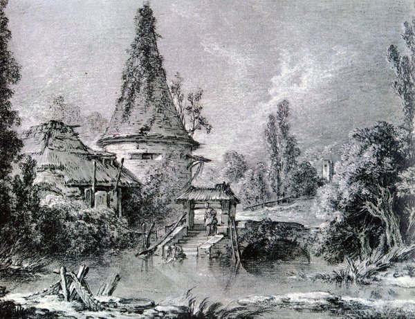 Франсуа Буше (1703–1770). «Пейзаж в окрестностях Бове».