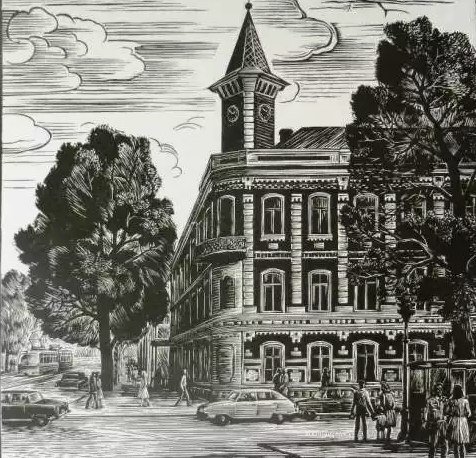 Дом Гончарова Ульяновск вектор