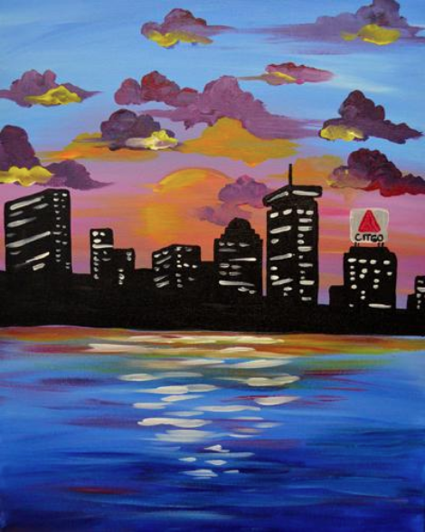 Город гуашью