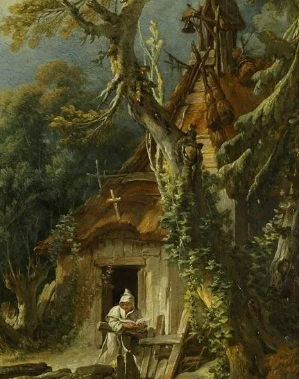 Ф. Буше «пейзаж с отшельником. Брат Люс»
