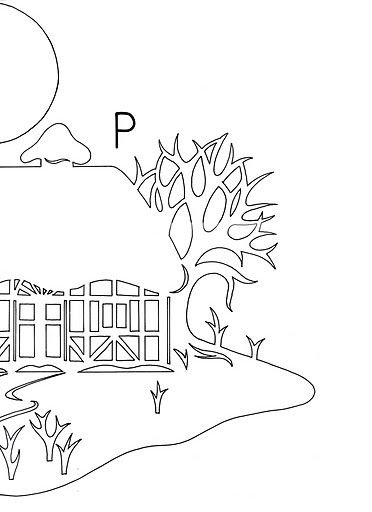 Трафареты зимних домиков на окна