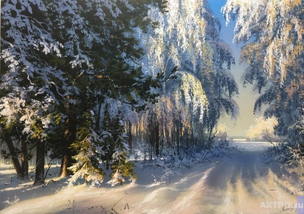 Художник Юшкевич Виктор Николаевич зима