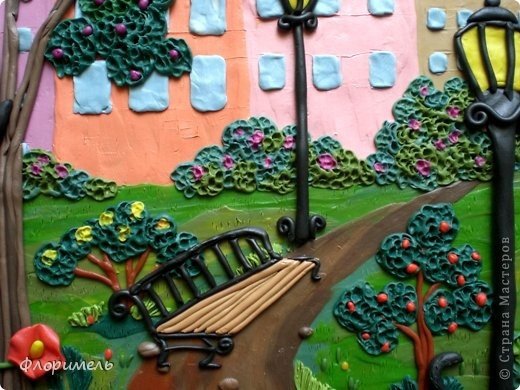 Аппликация на тему парк