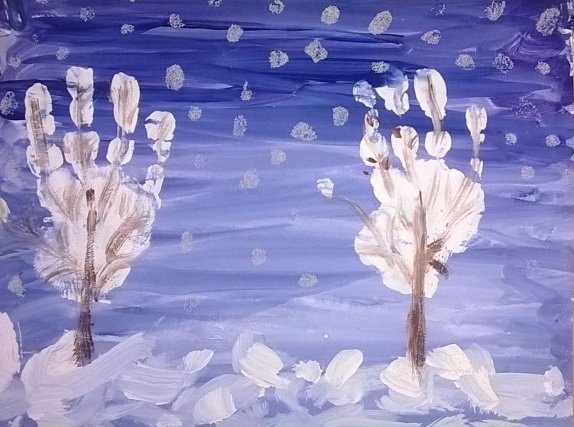 Избушка гуашью