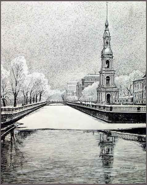 Никольский собор в Санкт-Петербурге Наброски