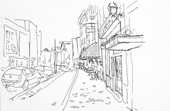 Городской пейзаж раскраска