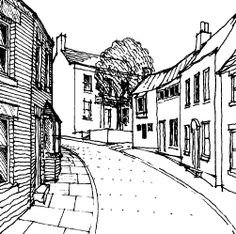 Перспектива города снизу вверх