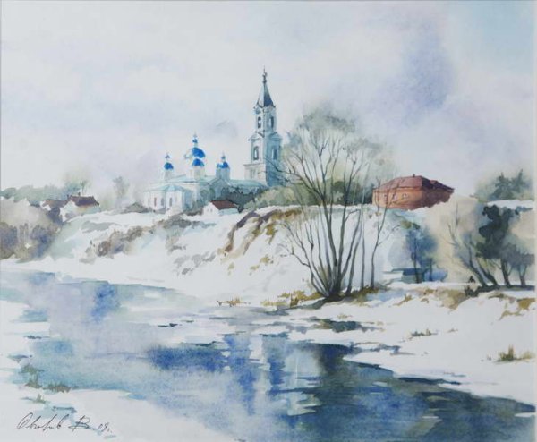 Художник Виктор Тормосов зима