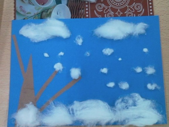 Зимняя аппликация